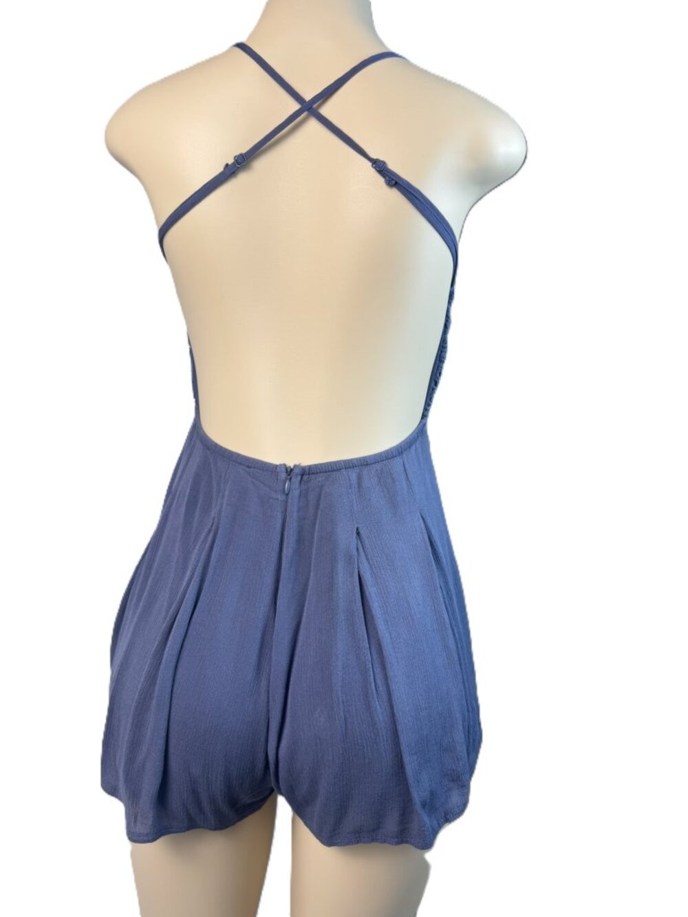 Lulus Blue Romper - Small - Picture 8 of 14